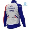 Completo Maglia ML + Pantaloncino con bretelle ML 2020 Groupama-FDJ Winter Invernale N001